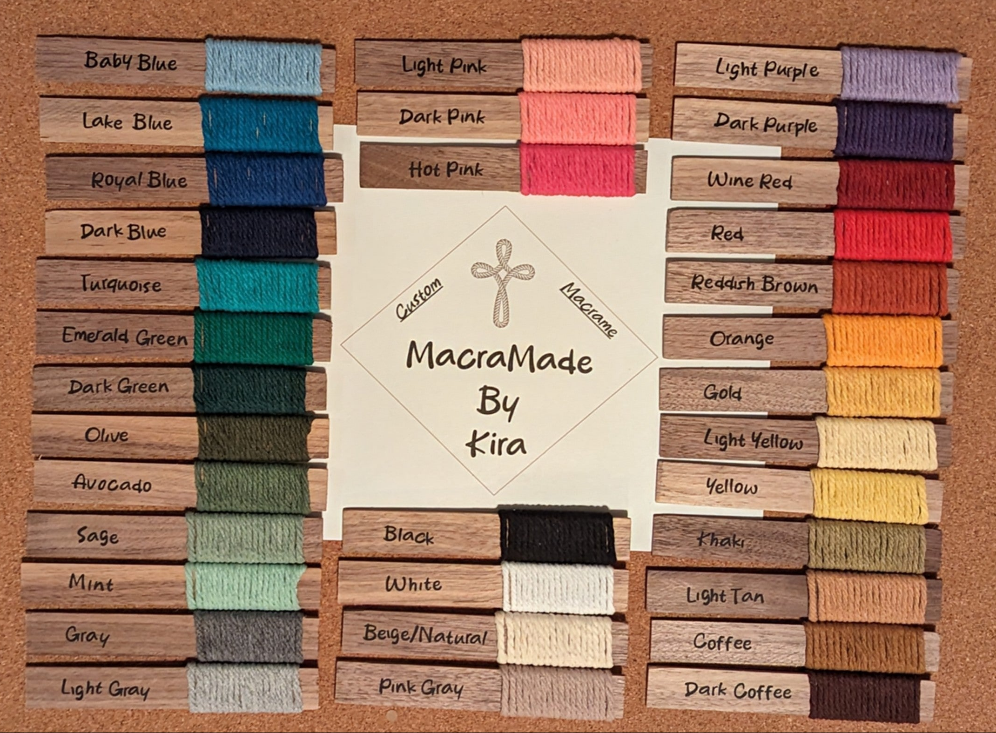 Macrame wall hanging storage pocket- Custom Colors Available!