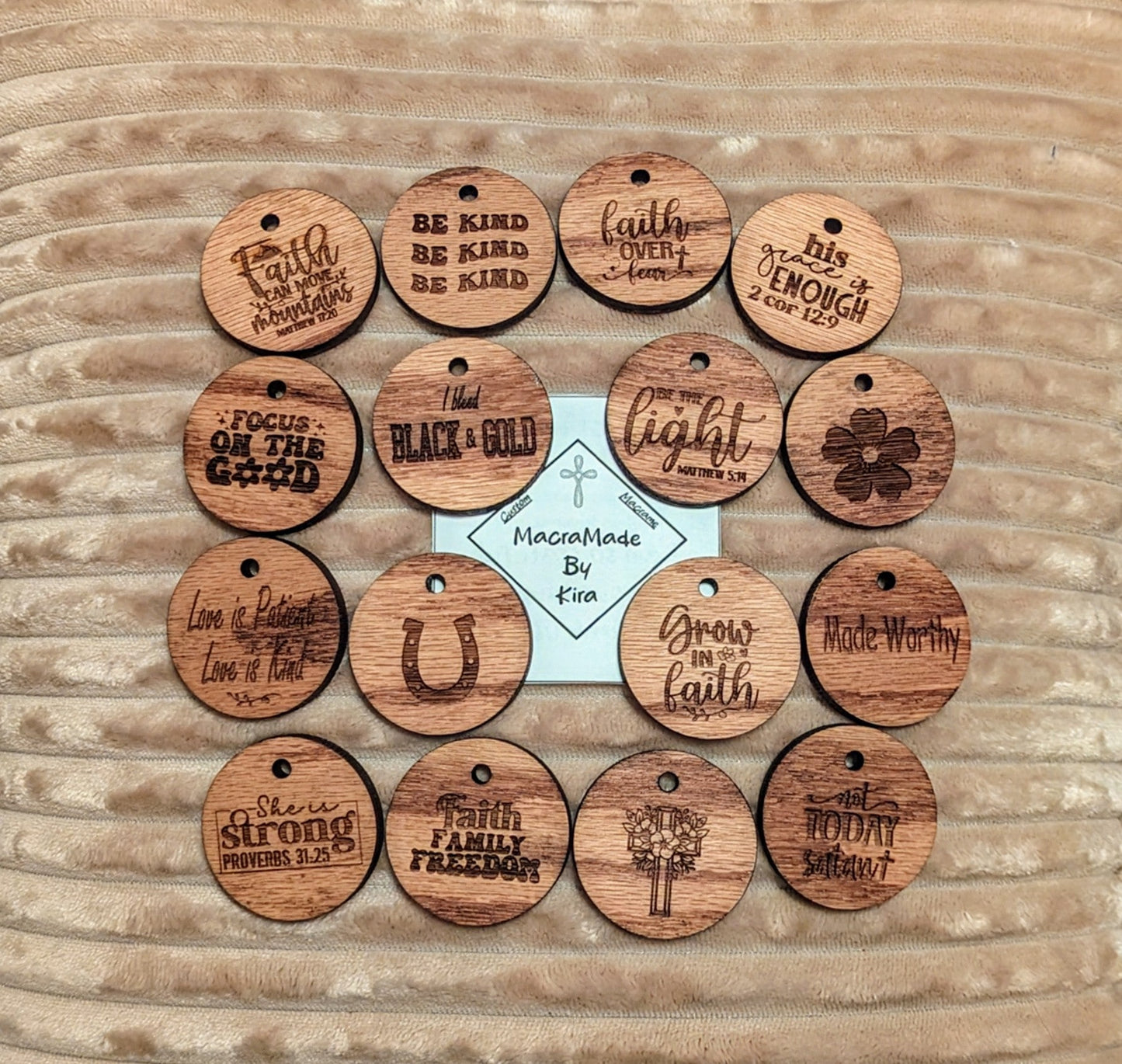 Macrame Beaded Keychain - Custom Colors!