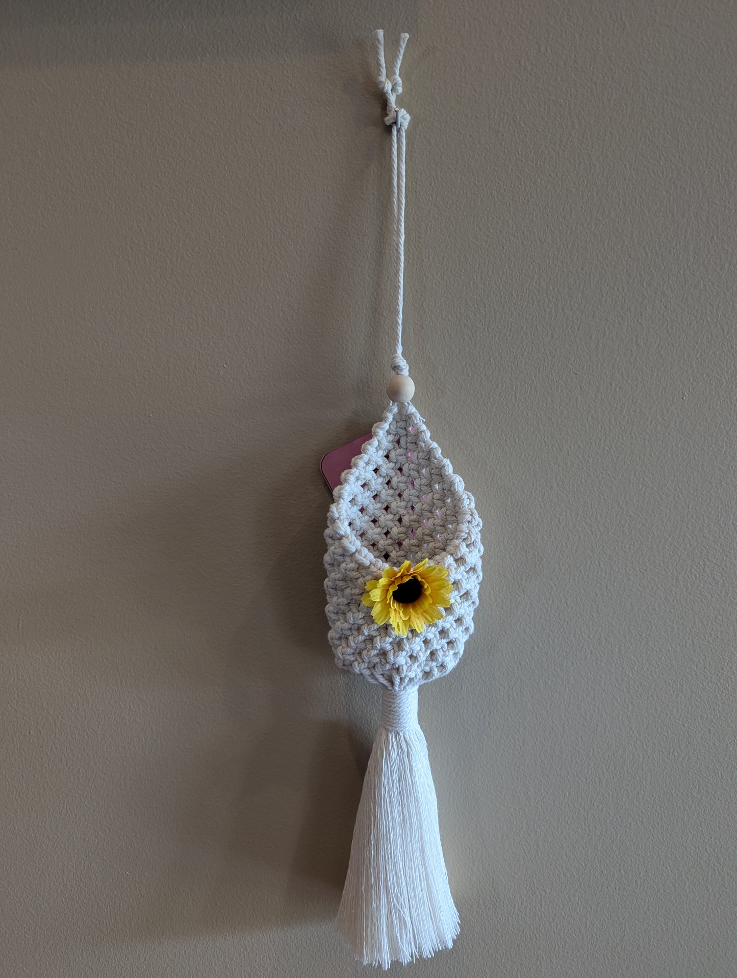 Macrame Hanging Pod, Air Plant Holder- Custom Colors!