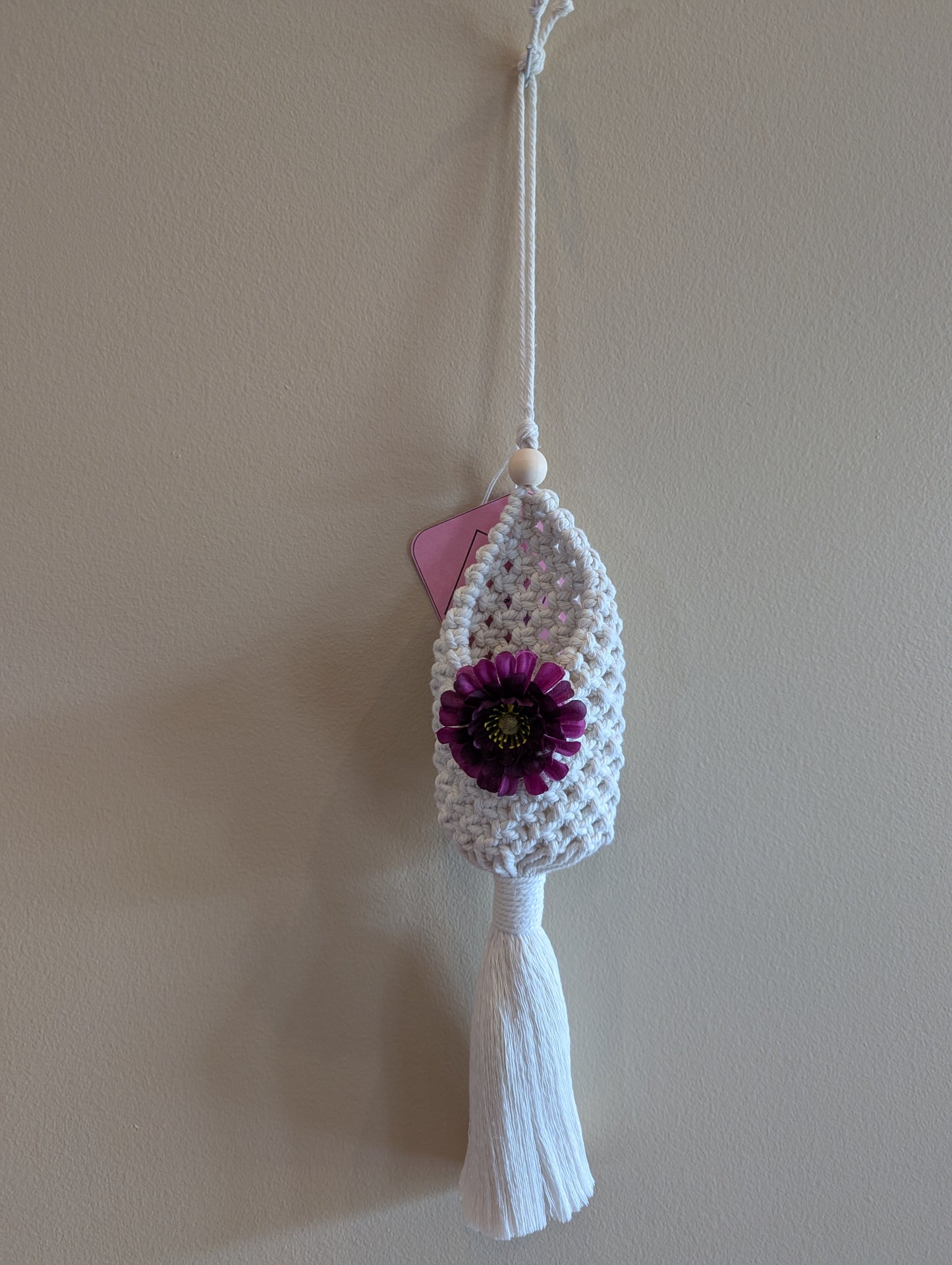 Macrame Hanging Pod, Air Plant Holder- Custom Colors!