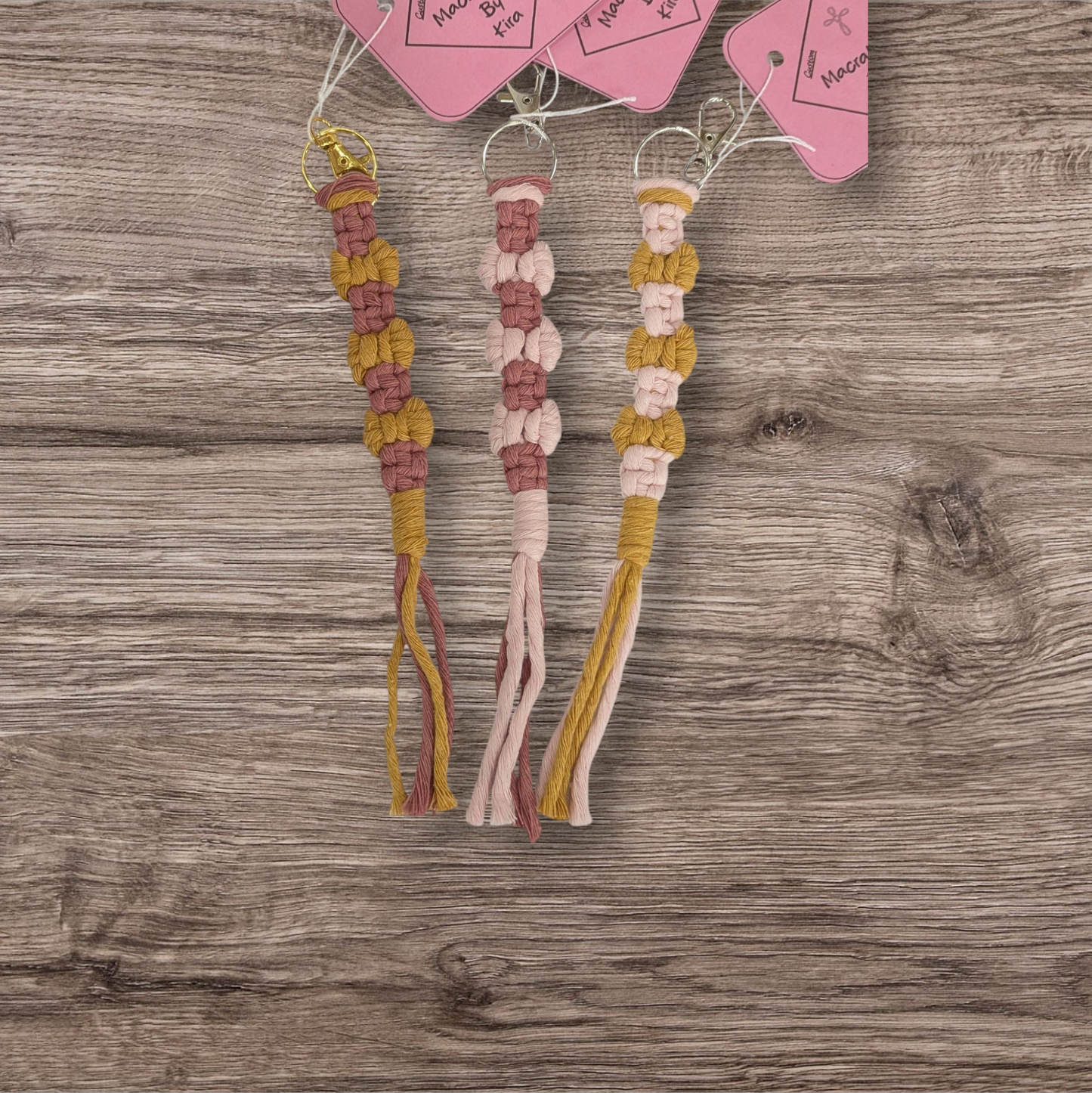 Macrame Bow Keychains