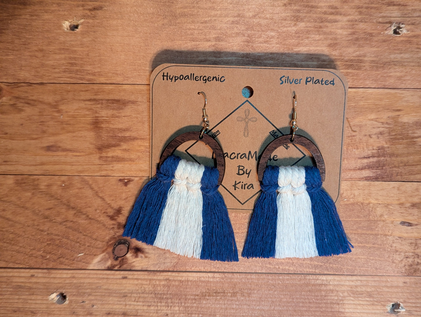 Macrame Wooden Earrings- Multiple Styles in Stock!
