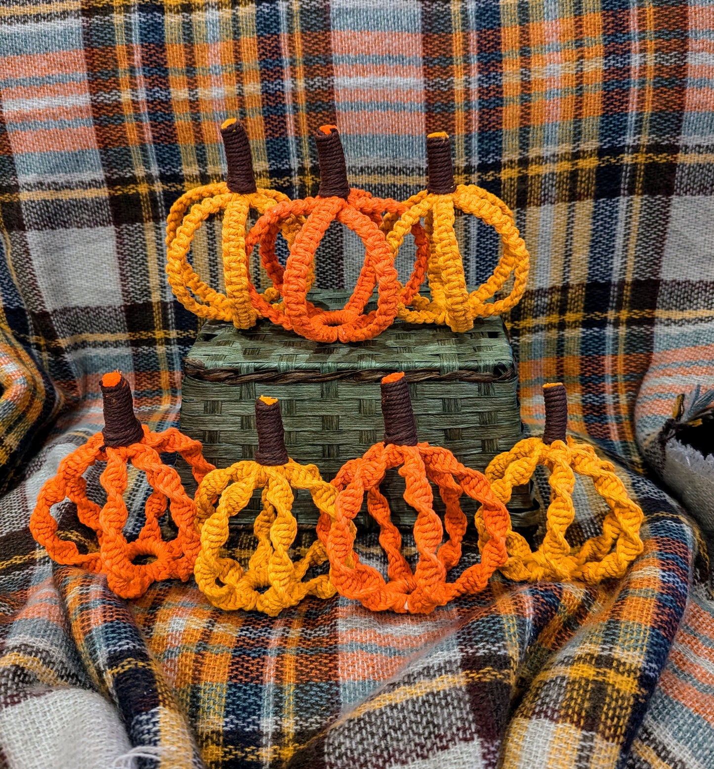 Macrame Mini Pumpkins