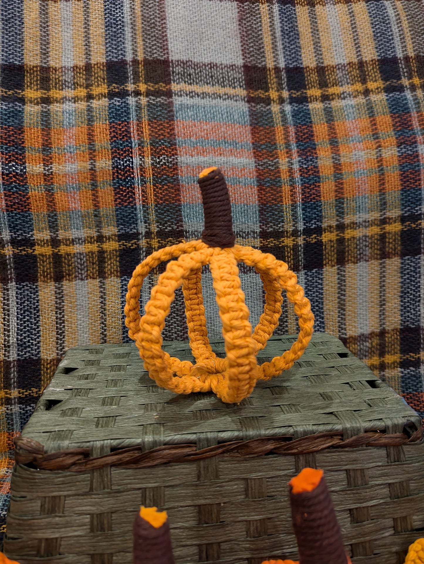 Macrame Mini Pumpkins