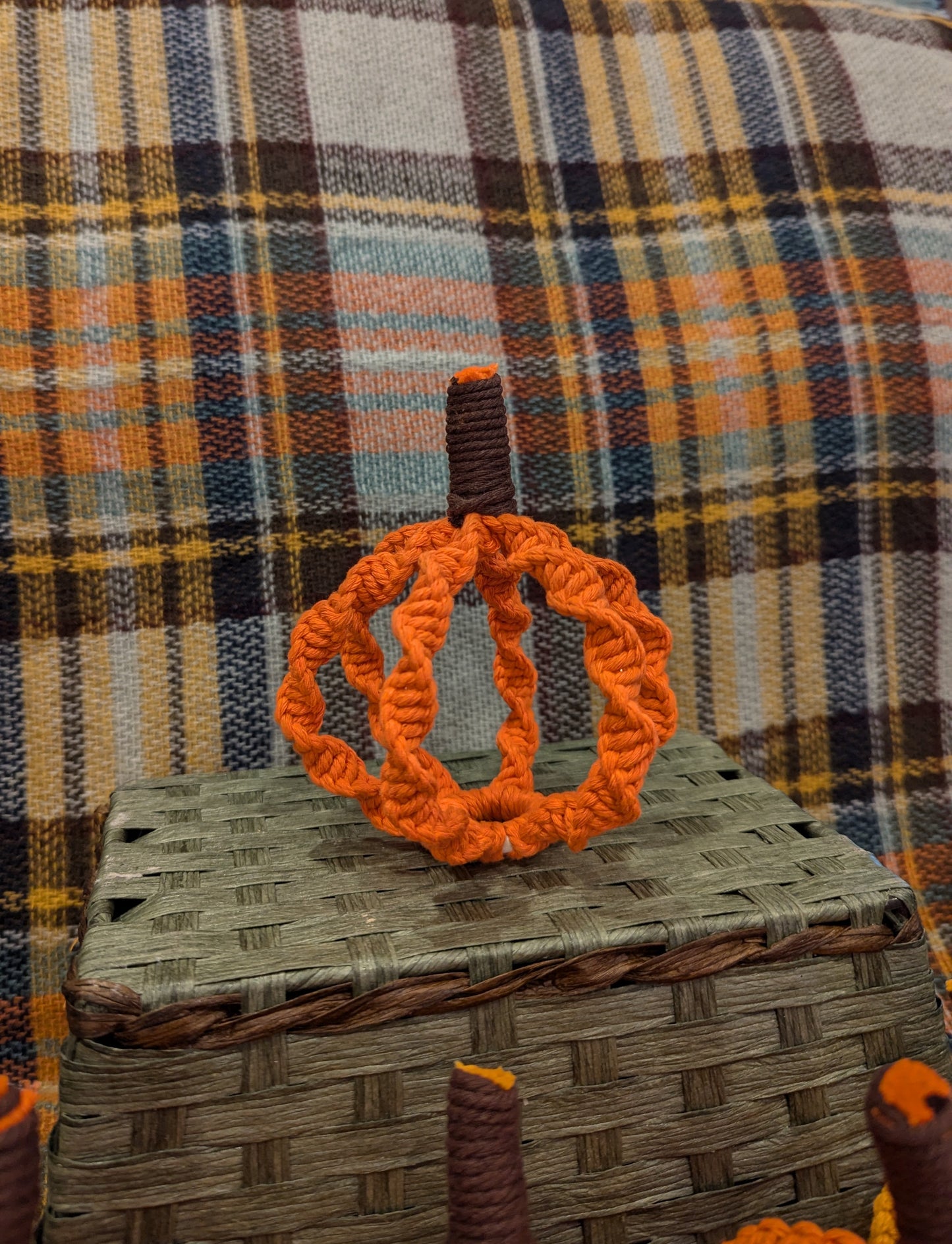 Macrame Mini Pumpkins