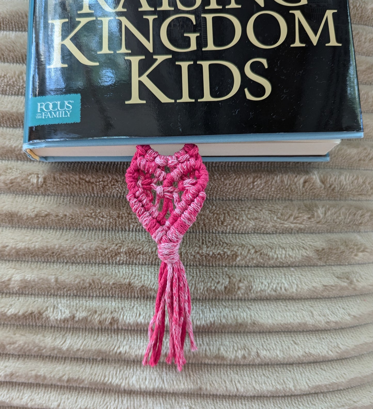 Macrame Heart Bookmark- Multiple Color Options!