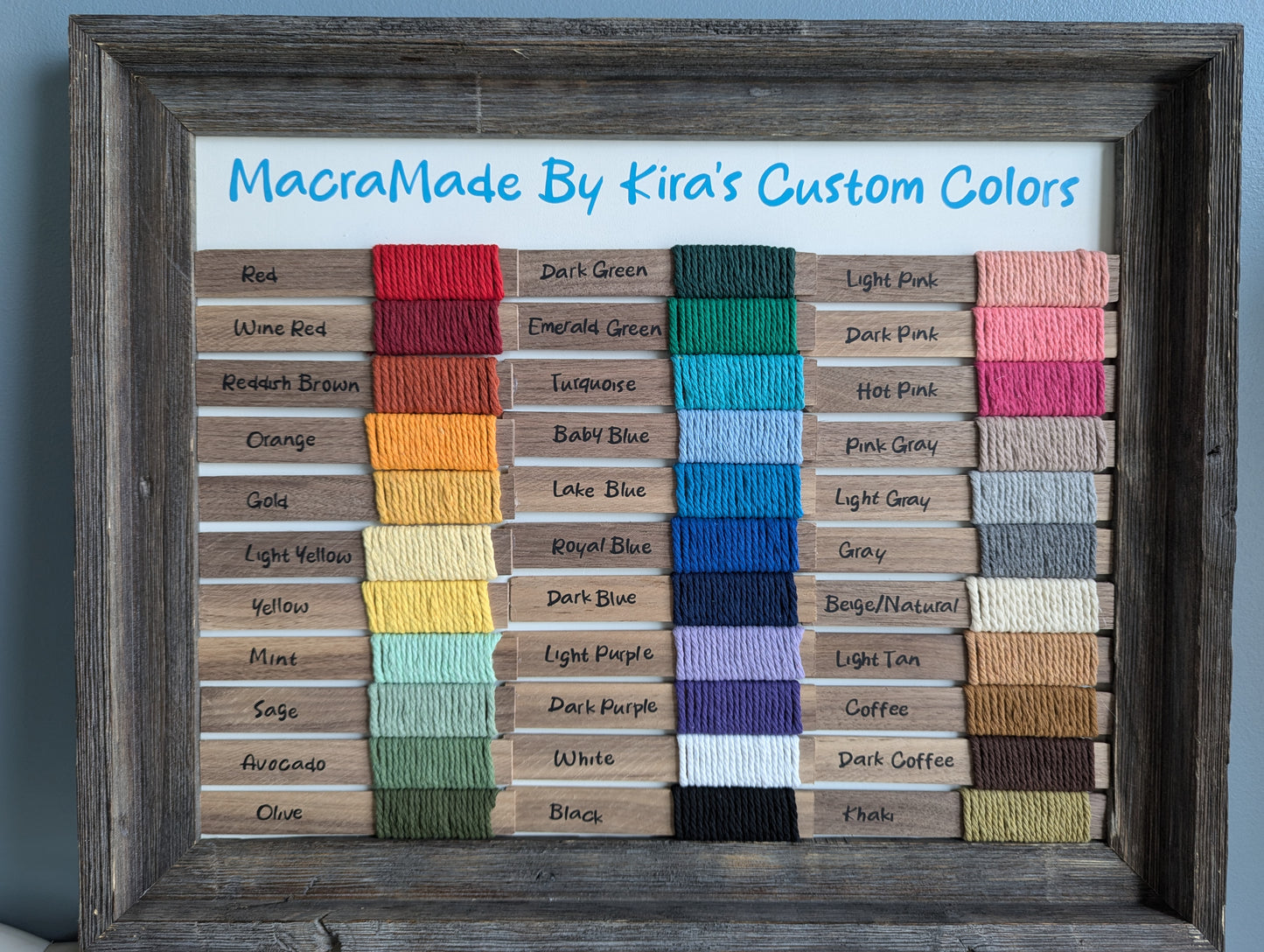 Macrame Produce Hanger- Custom Colors Available!