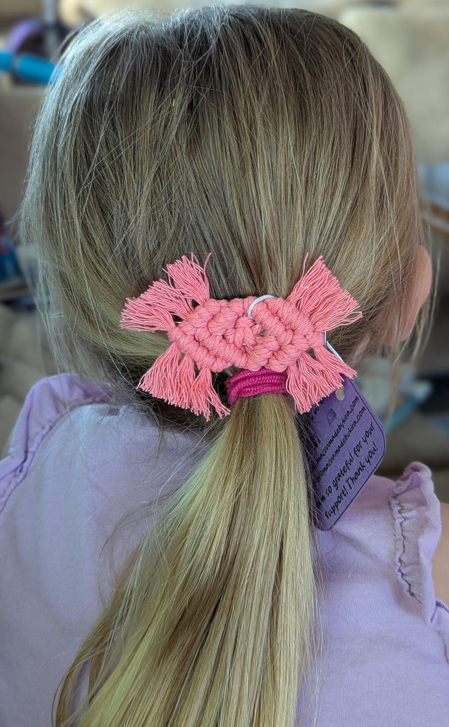 Macrame Hair Clips
