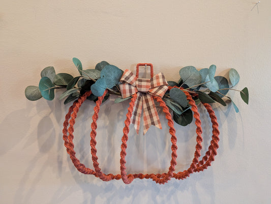 Macrame wire pumpkin!
