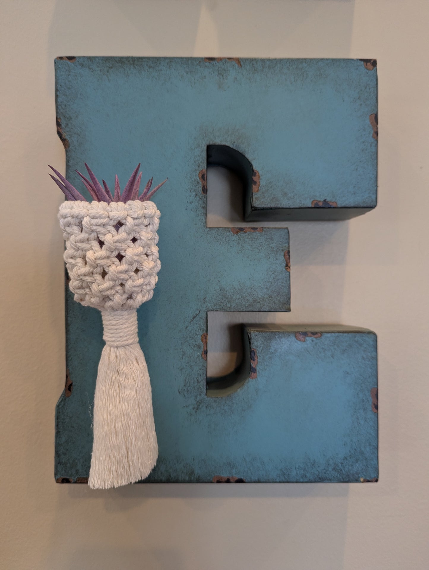 Macrame Mini Plant Holders - Air plants and tiny succulents- Multiple Options, Custom Colors!