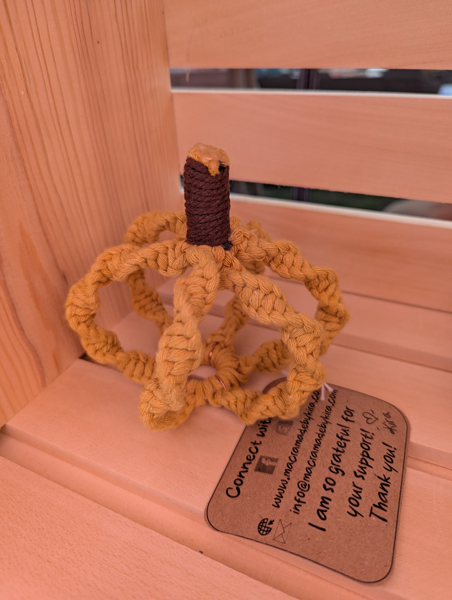 Macrame Mini Pumpkins