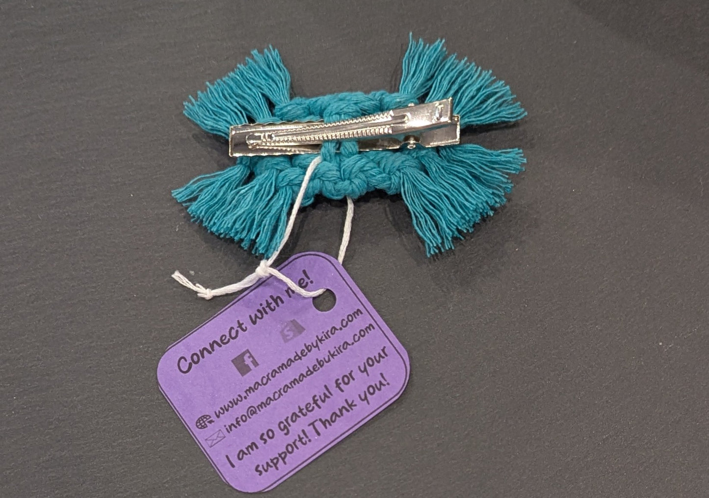 Macrame Hair Clips